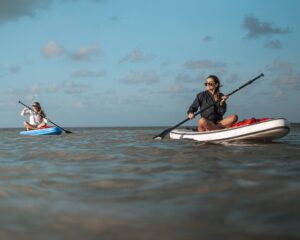 paddle boards, paddling, sea, paddles, stand up paddle boards, water sport, water, ocean, adventure, recreation, sport, vacation, nature, holiday, women, girls